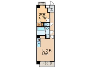 レジアス高社の物件間取画像